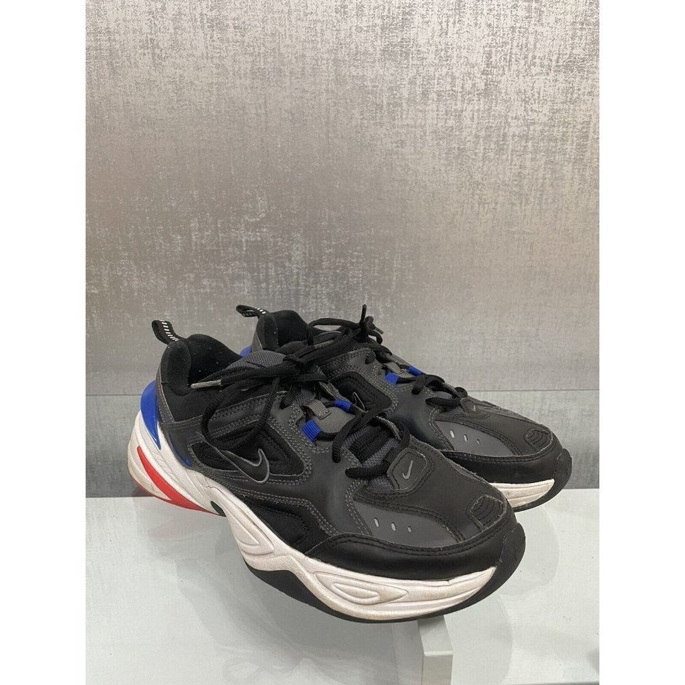 NIKE Men's M2K Tekno Paris Black Blue Sneakers Size: 8 (AV4789-003) (A374)